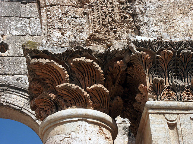 Architectural detail, Saint Simeon Stylites Basilica, near Aleppo, Syria.jpg