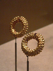 Iranian earrings Sasanian Period 5th century CE