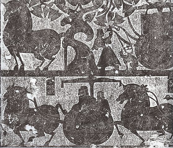 Wu Family Shrine chariots and horses