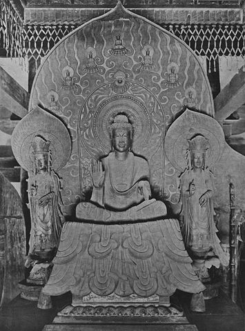 Horyuji Monastery Sakya Trinity of Kondo (178)