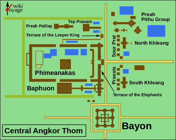 Map of Angkor Thom ww