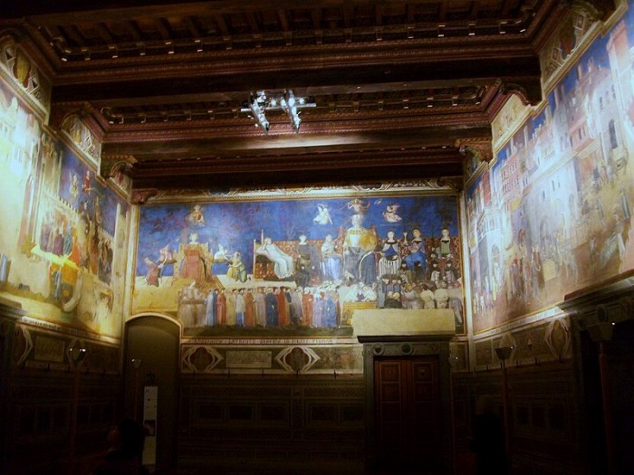 Sala amb frescos d'Ambrogio Lorenzetti, Palazzo Pubblico de Siena
